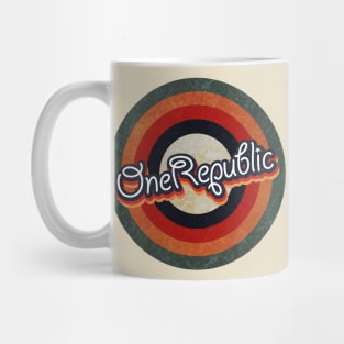 Retro Color Typography Faded Style OneRepublic Mug